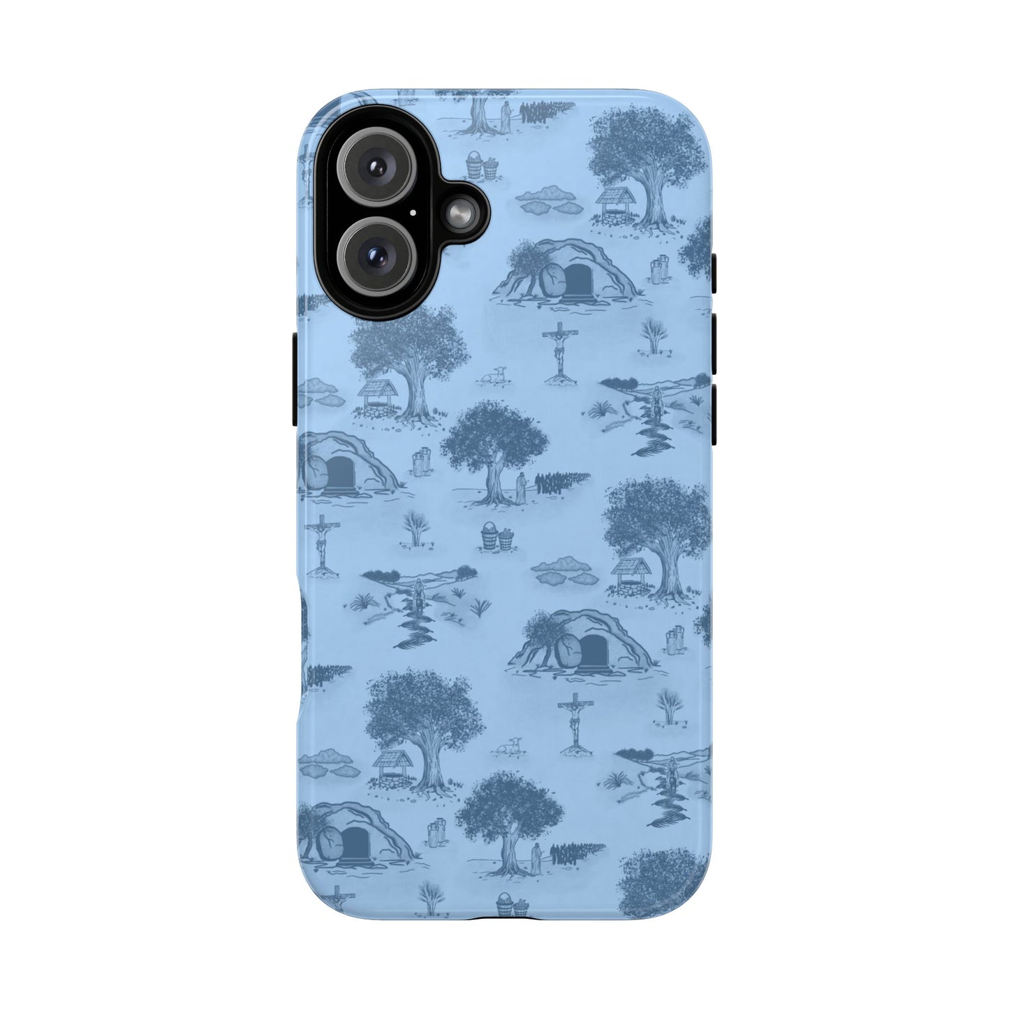 Jesus Toile Phone Case in Sky