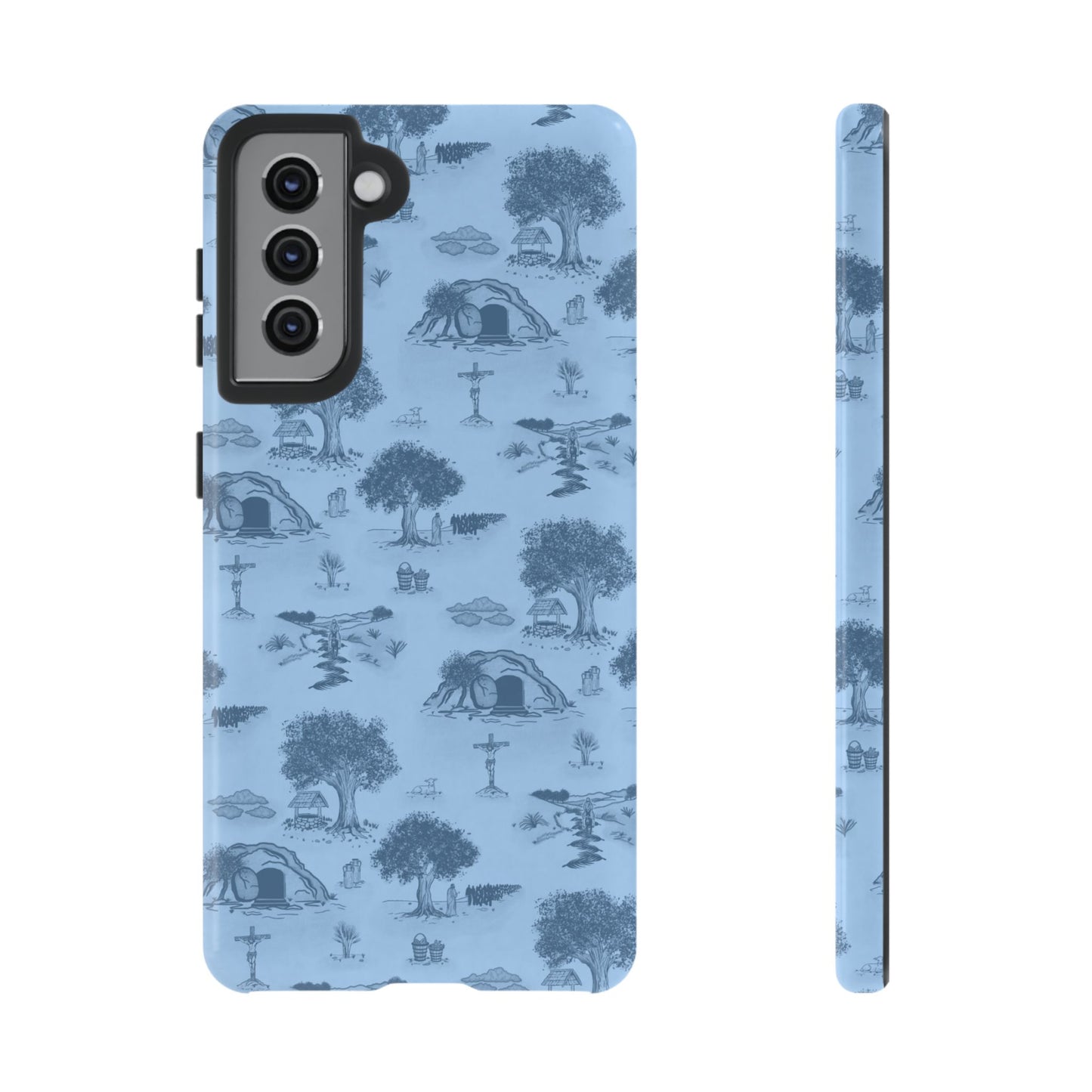 Jesus Toile Phone Case in Sky