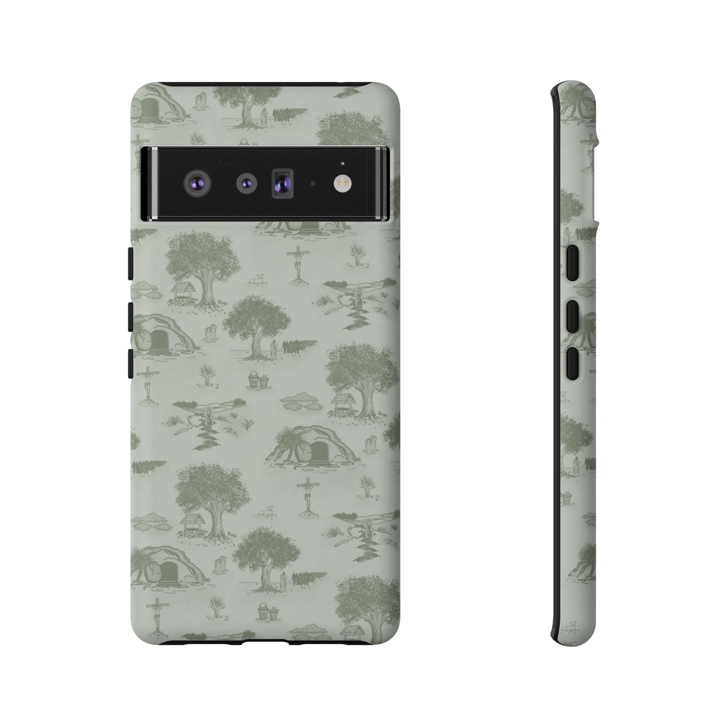 Jesus Toile Phone Case in Sage