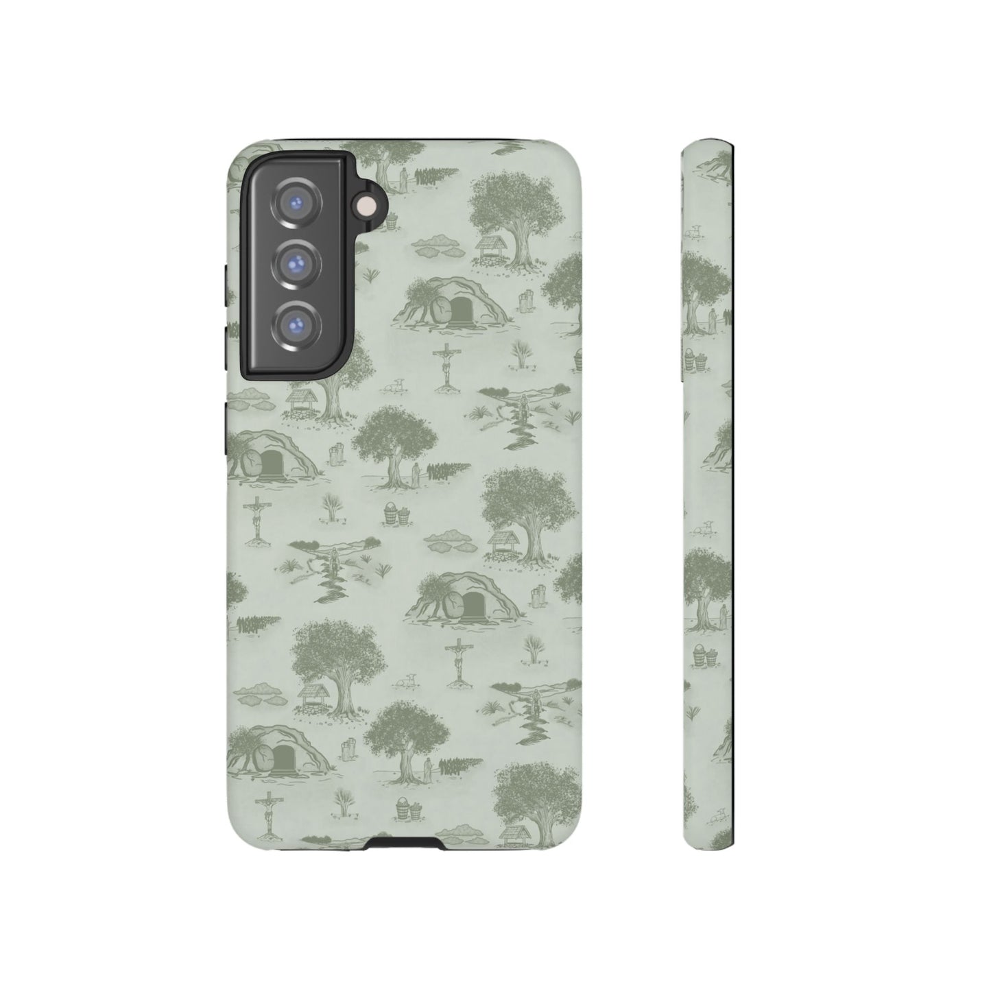 Jesus Toile Phone Case in Sage