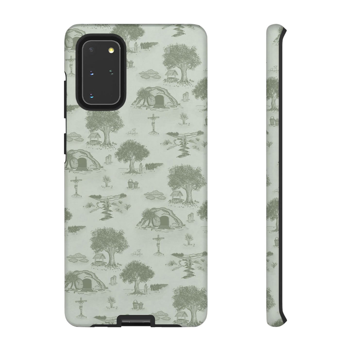 Jesus Toile Phone Case in Sage