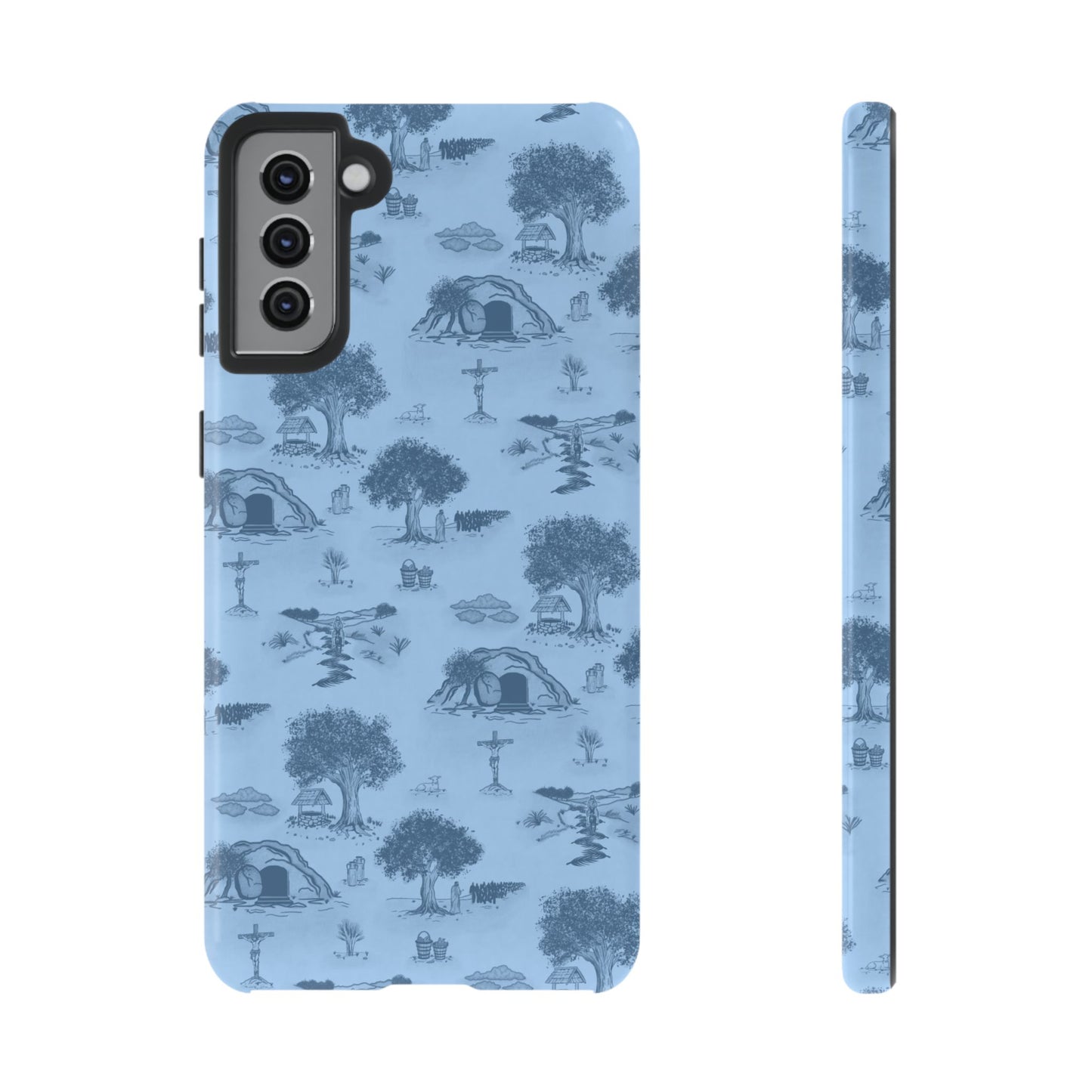 Jesus Toile Phone Case in Sky
