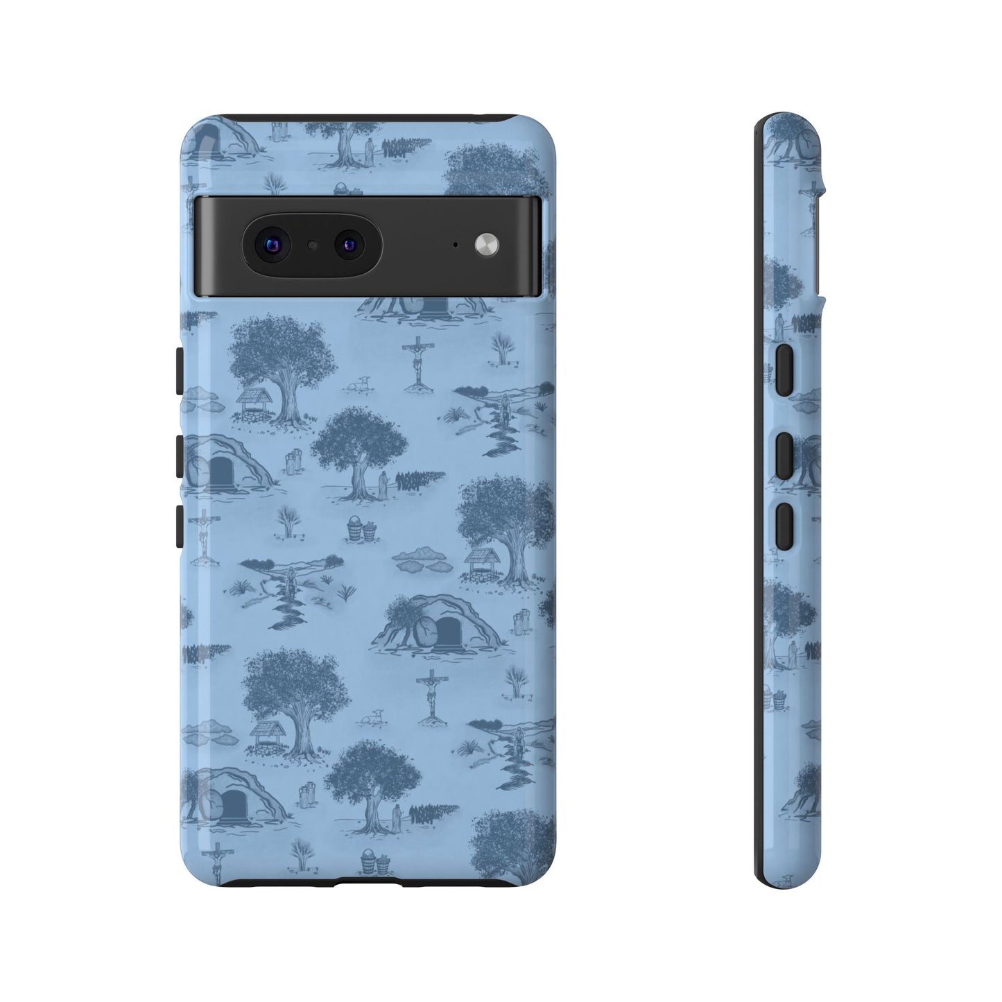 Jesus Toile Phone Case in Sky