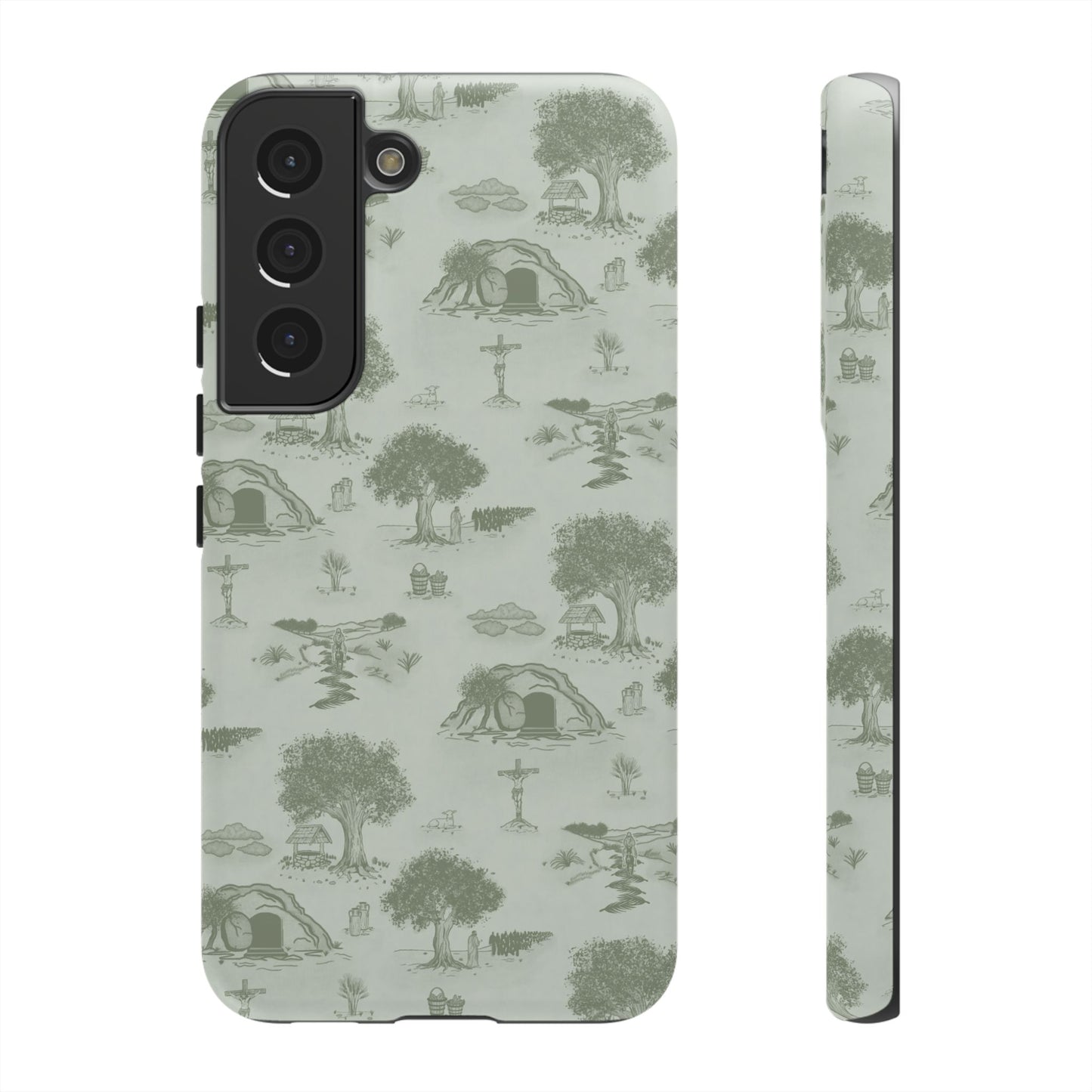 Jesus Toile Phone Case in Sage