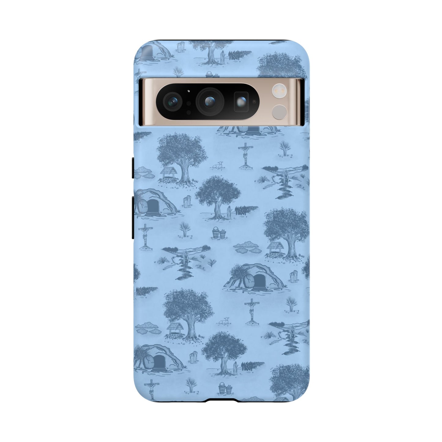 Jesus Toile Phone Case in Sky
