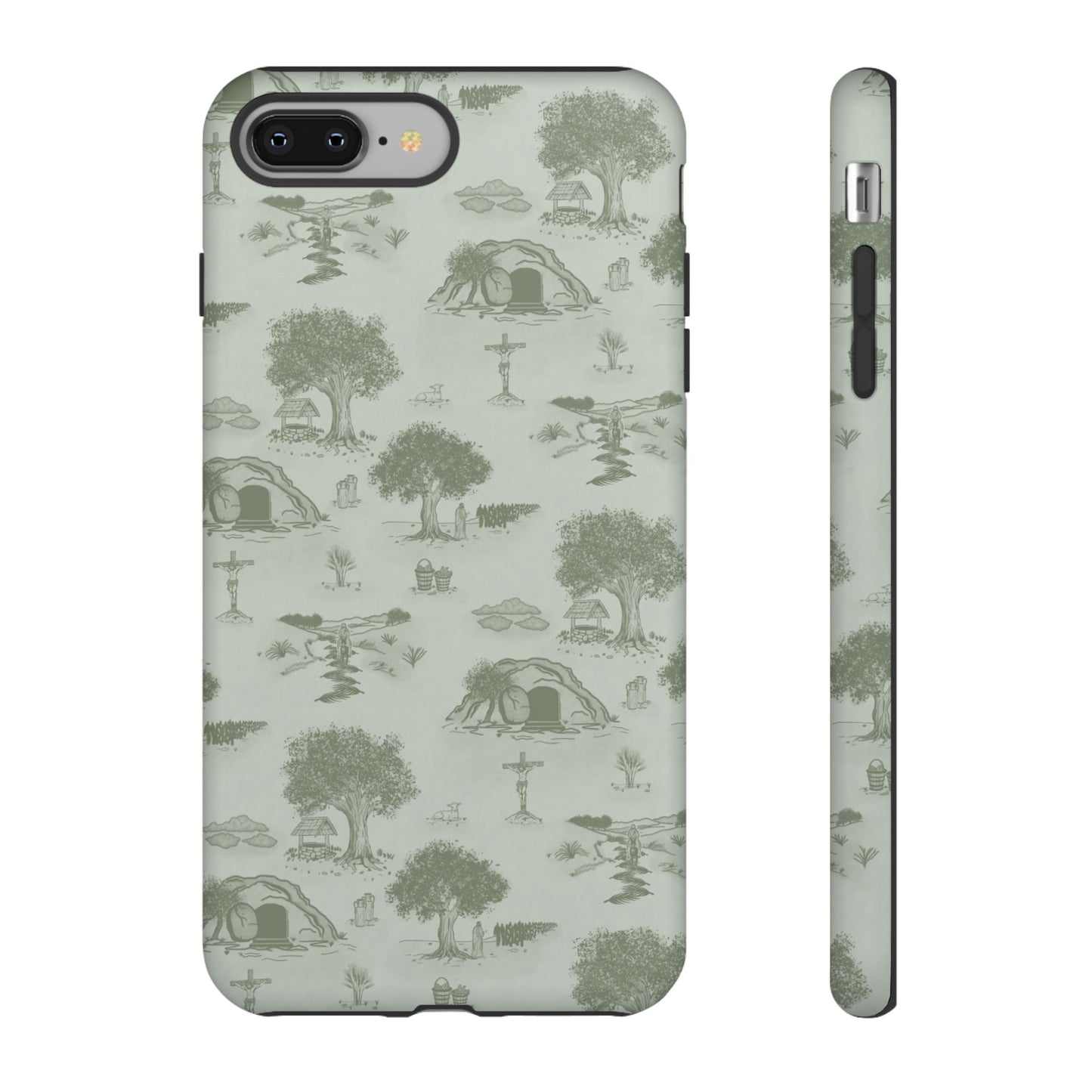 Jesus Toile Phone Case in Sage