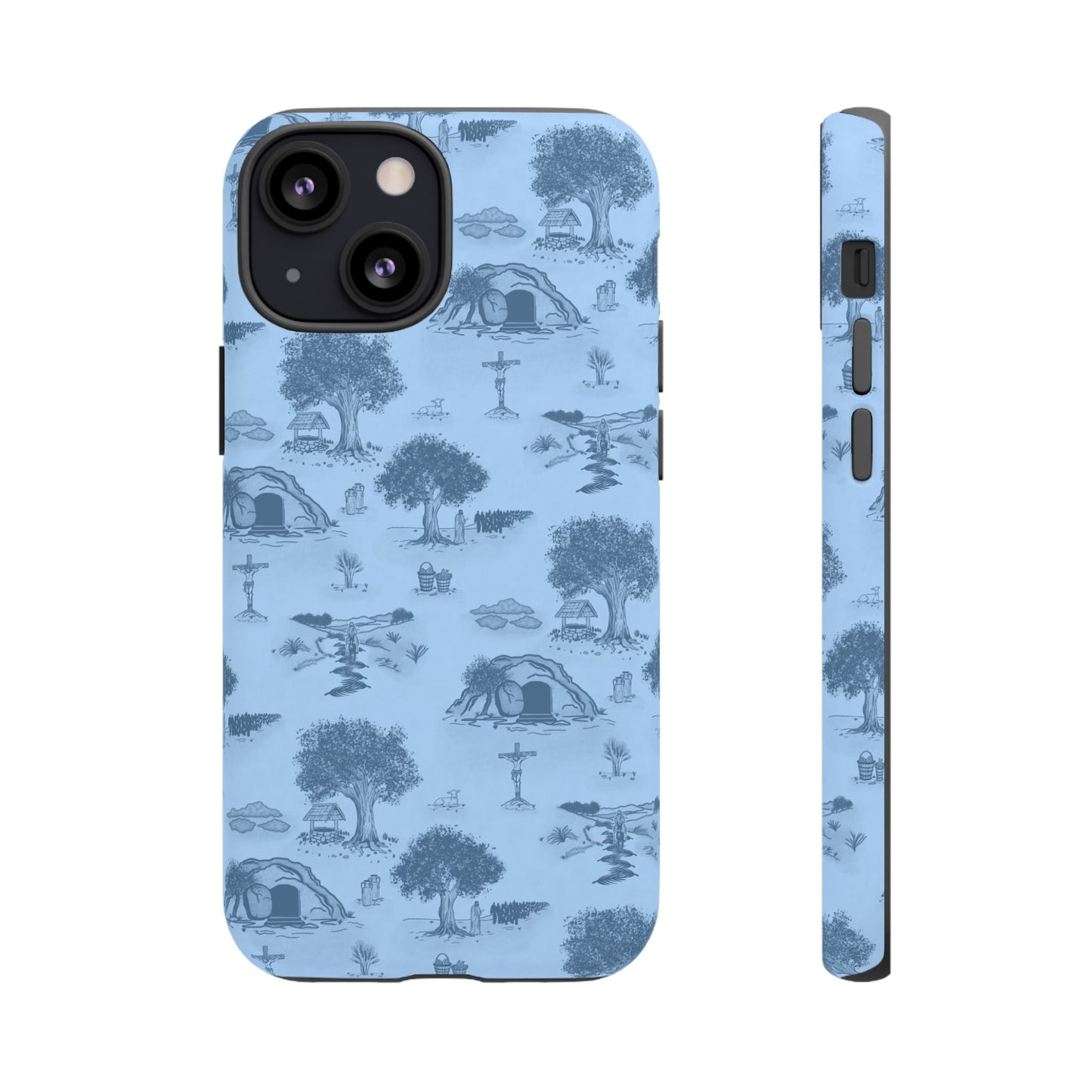 Jesus Toile Phone Case in Sky