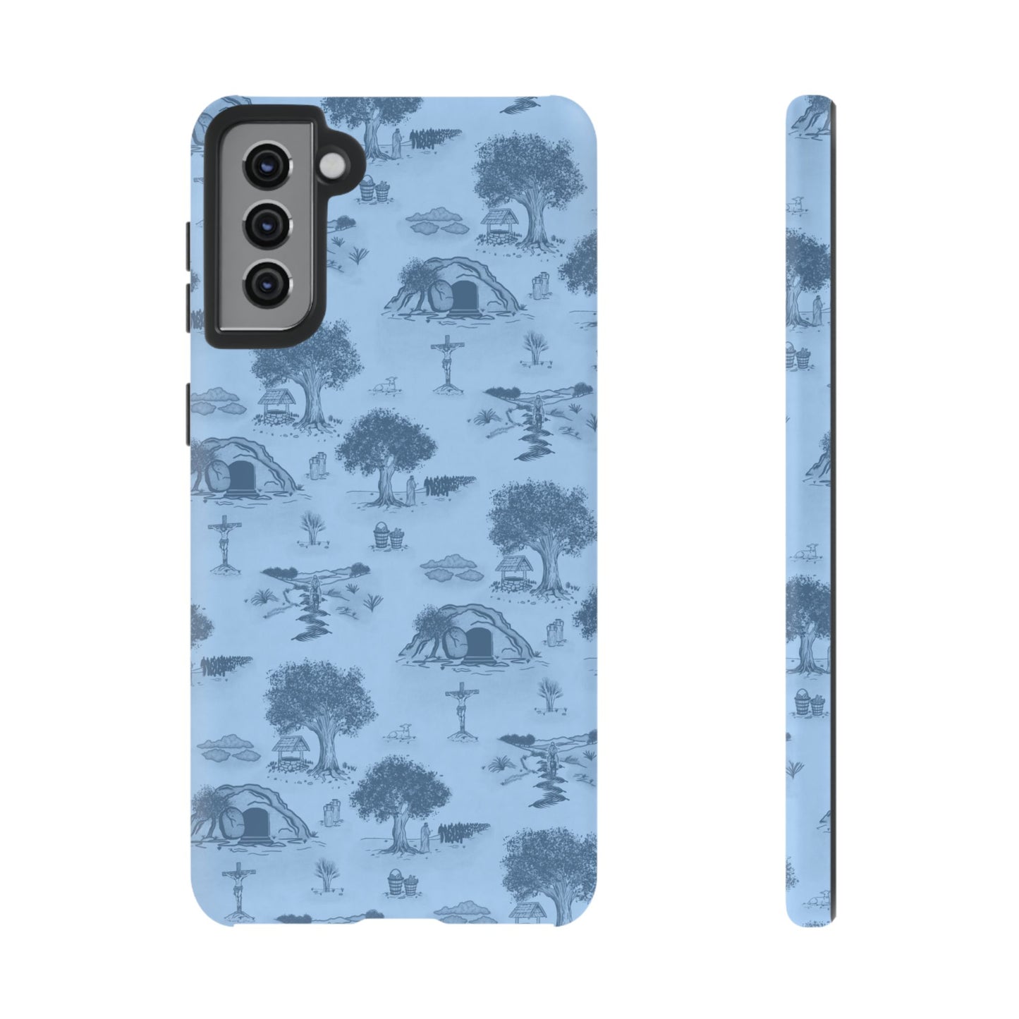 Jesus Toile Phone Case in Sky