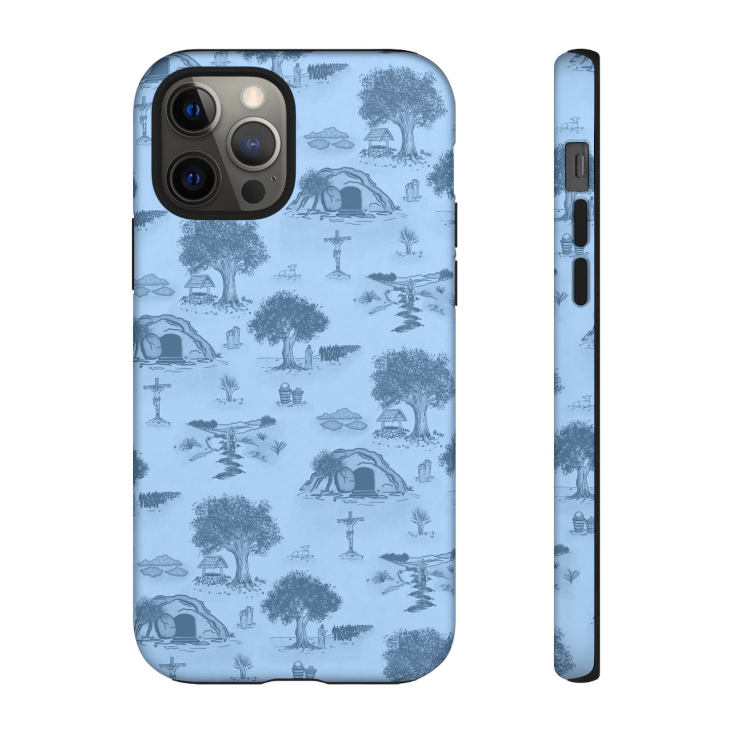 Jesus Toile Phone Case in Sky