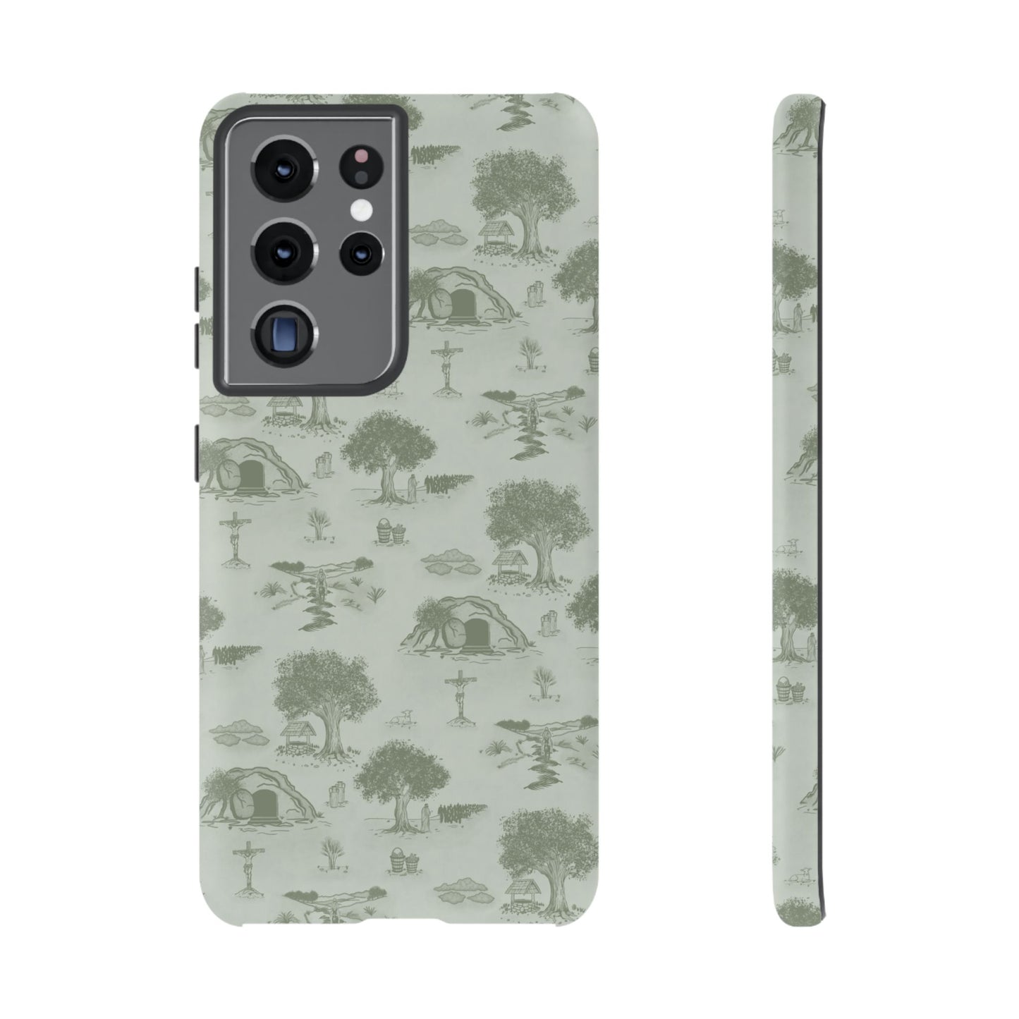 Jesus Toile Phone Case in Sage
