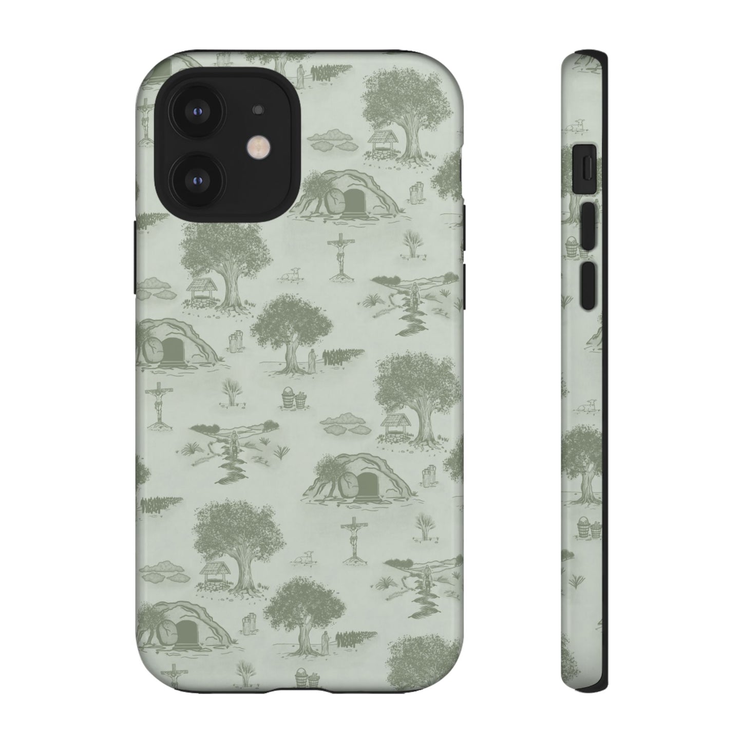 Jesus Toile Phone Case in Sage