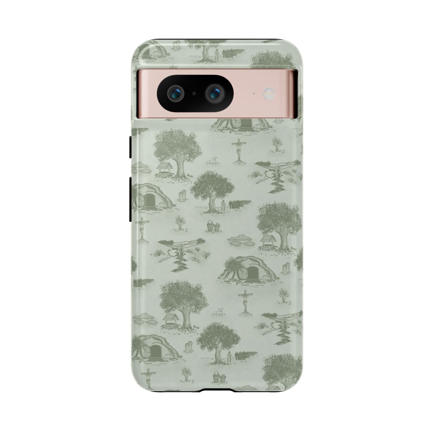 Jesus Toile Phone Case in Sage
