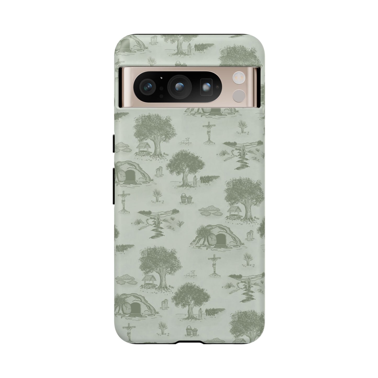 Jesus Toile Phone Case in Sage