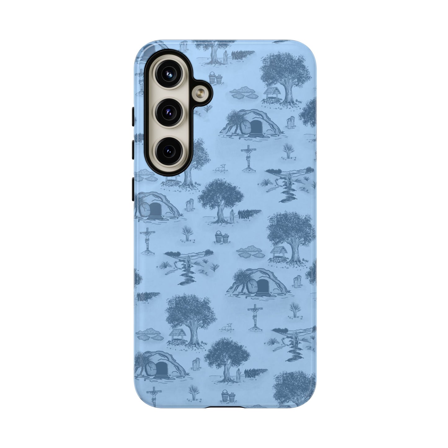 Jesus Toile Phone Case in Sky