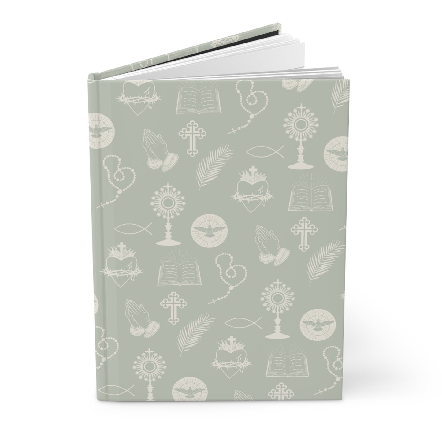 Catholic Toile Journal in Sage/Ecru