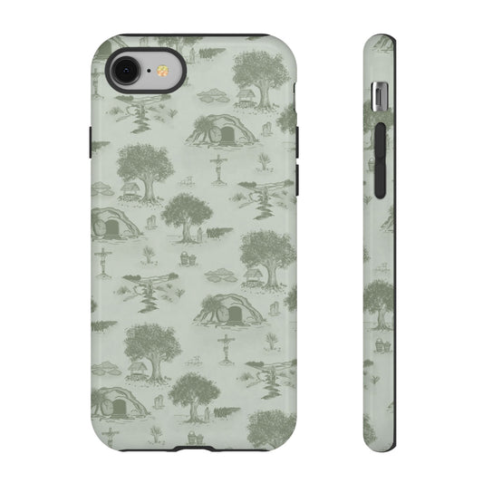 Jesus Toile Phone Case in Sage