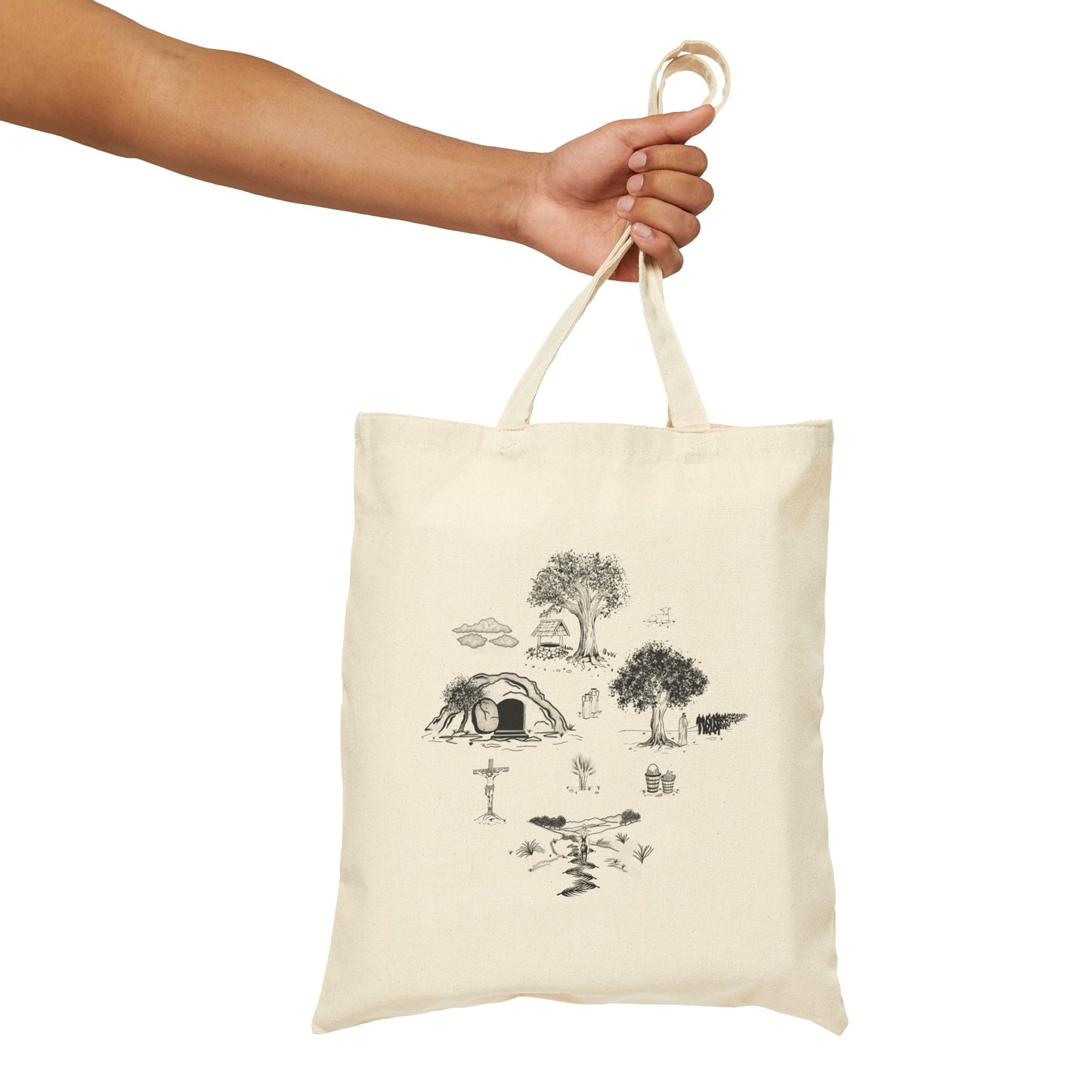 Jesus Toile Tote Bag