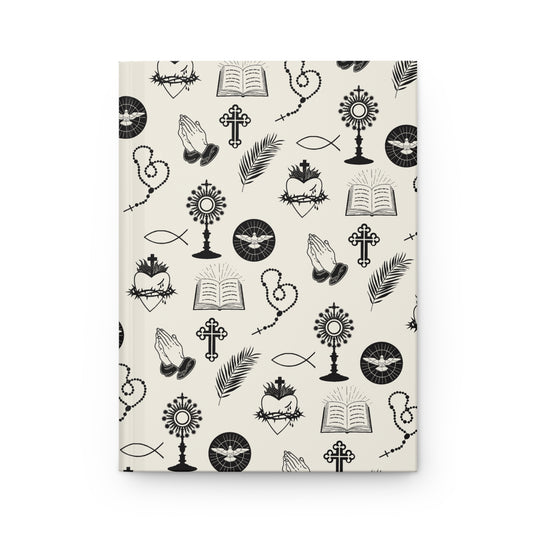 Catholic Toile Journal in Ecru/Black