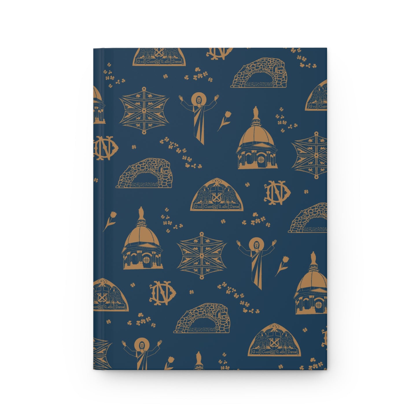 South Bend Toile Journal in Navy/Gold