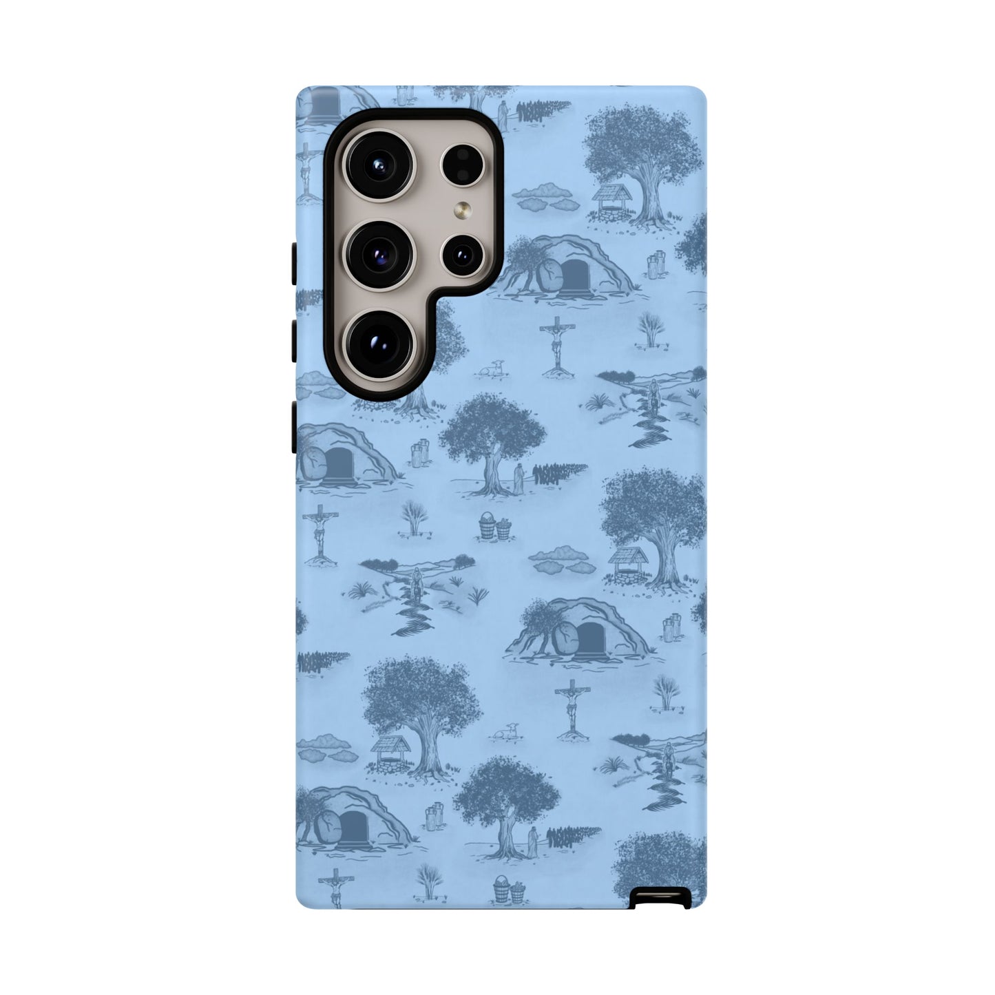 Jesus Toile Phone Case in Sky