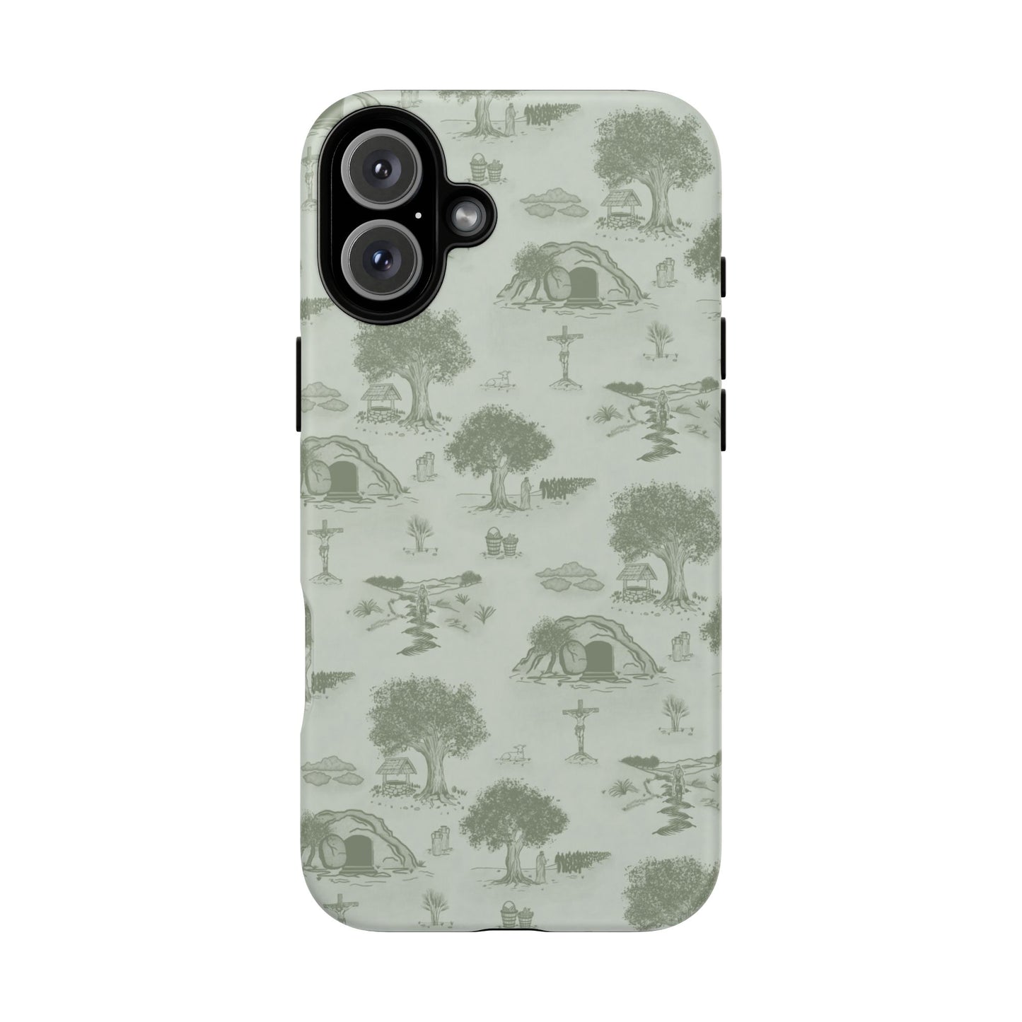 Jesus Toile Phone Case in Sage