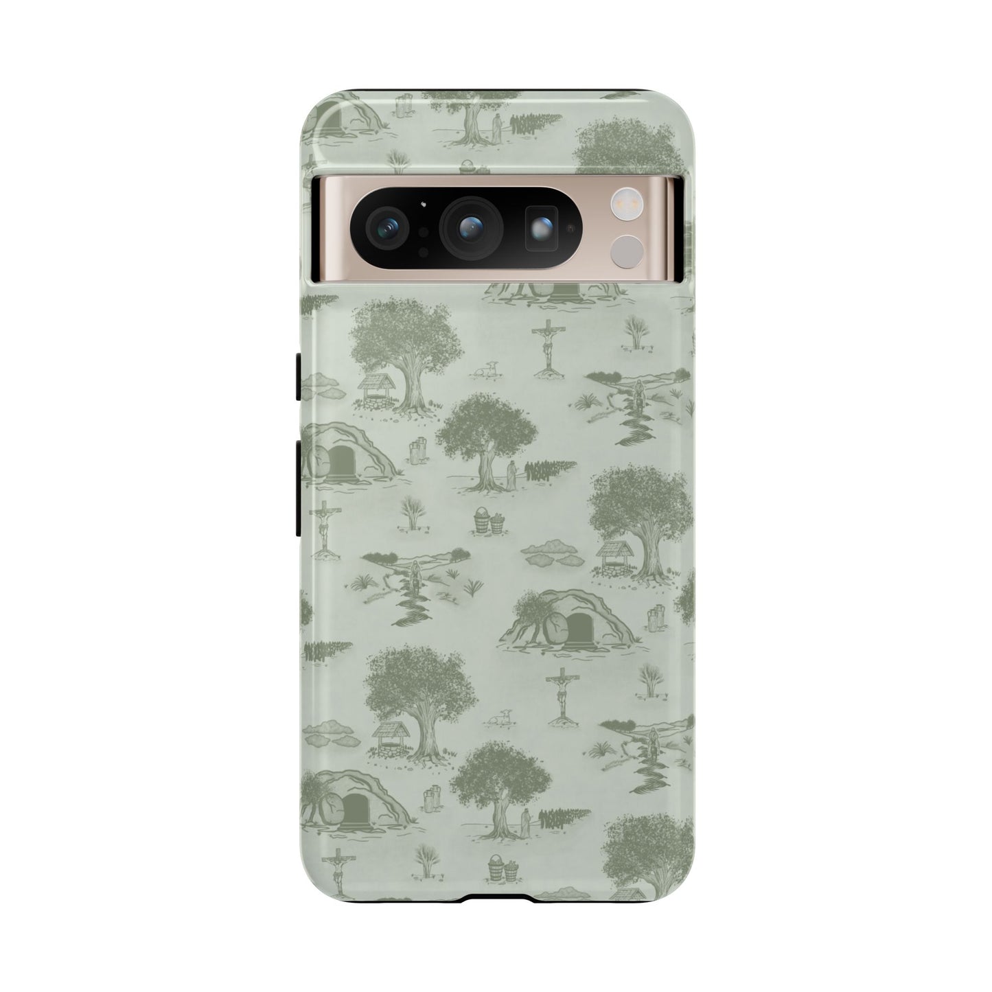 Jesus Toile Phone Case in Sage
