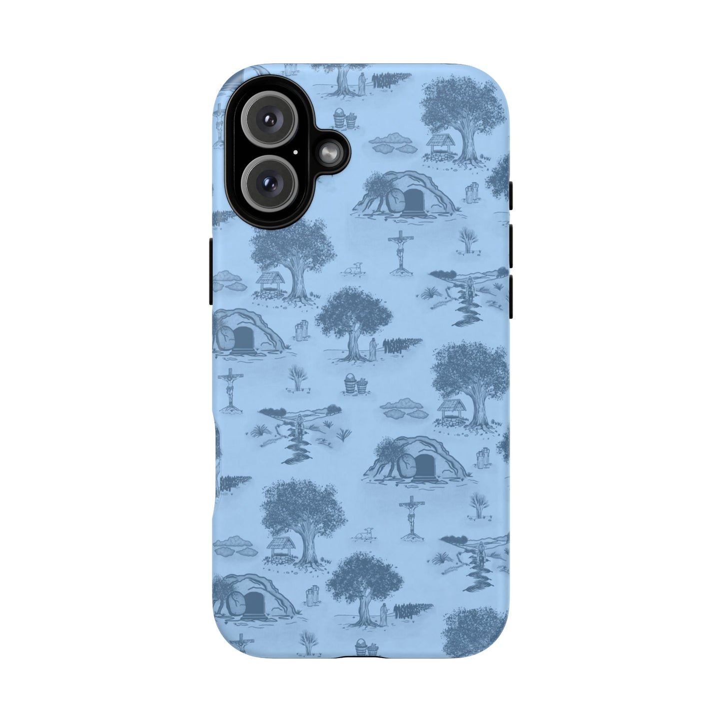 Jesus Toile Phone Case in Sky