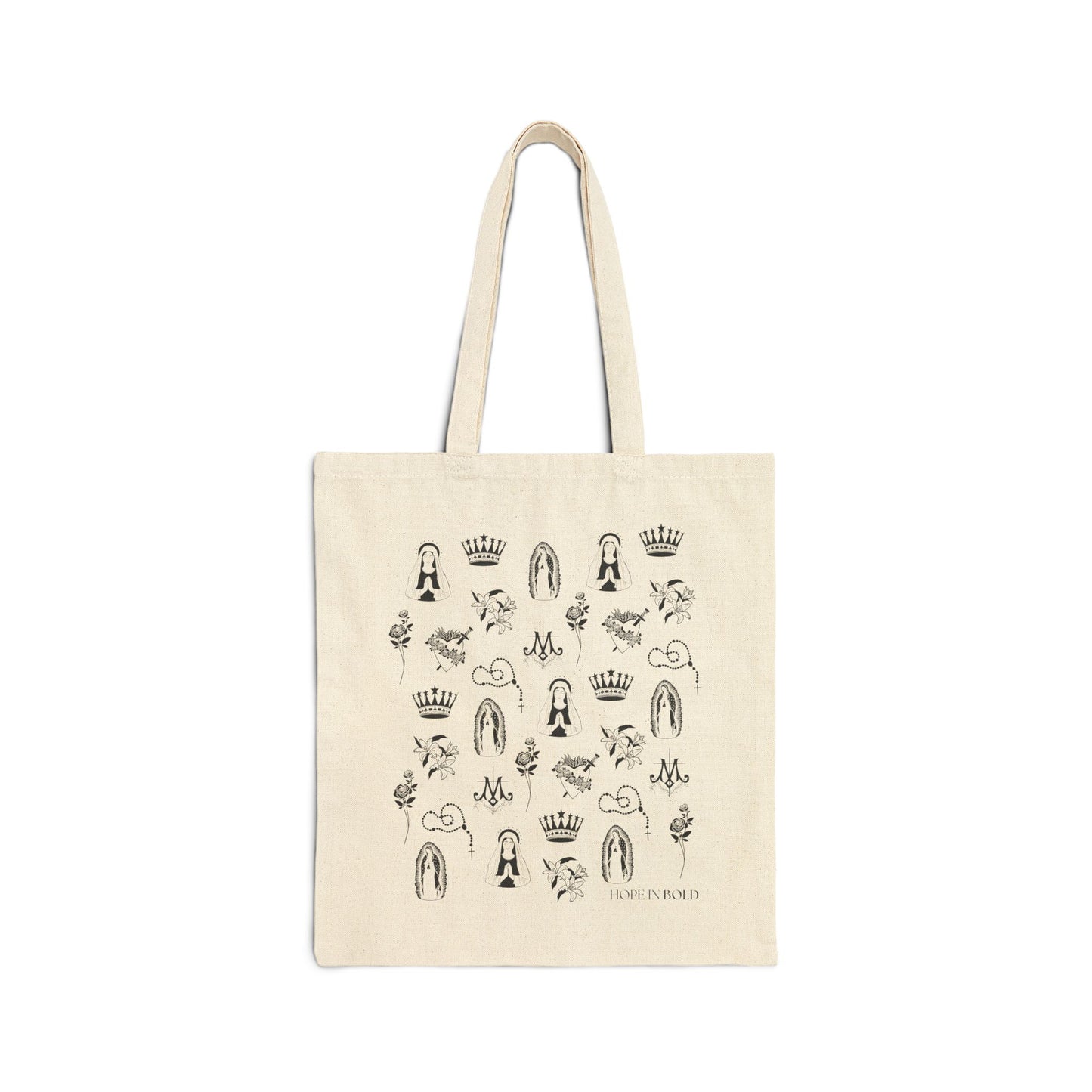 Virgin Mary Toile Tote Bag