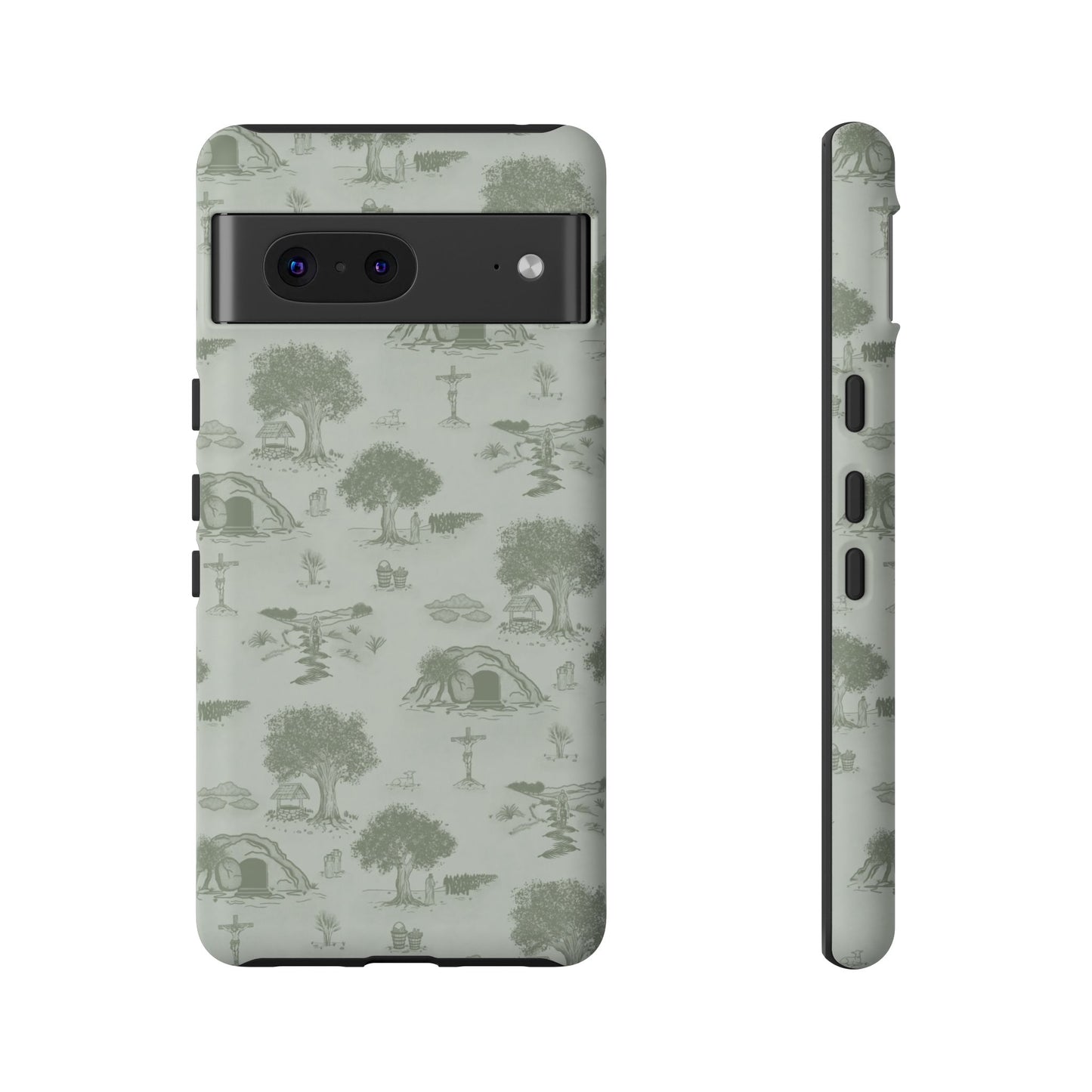 Jesus Toile Phone Case in Sage