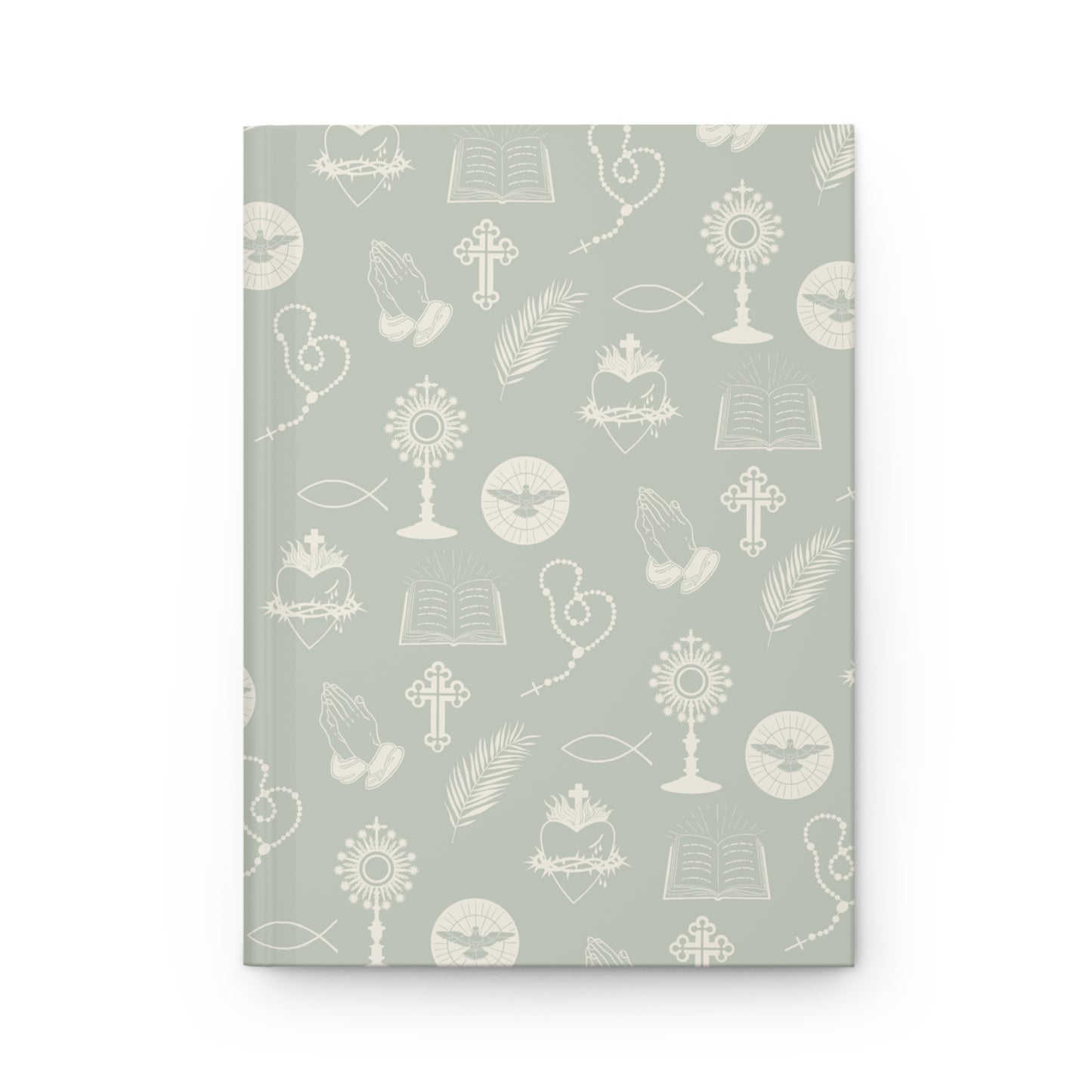 Catholic Toile Journal in Sage/Ecru