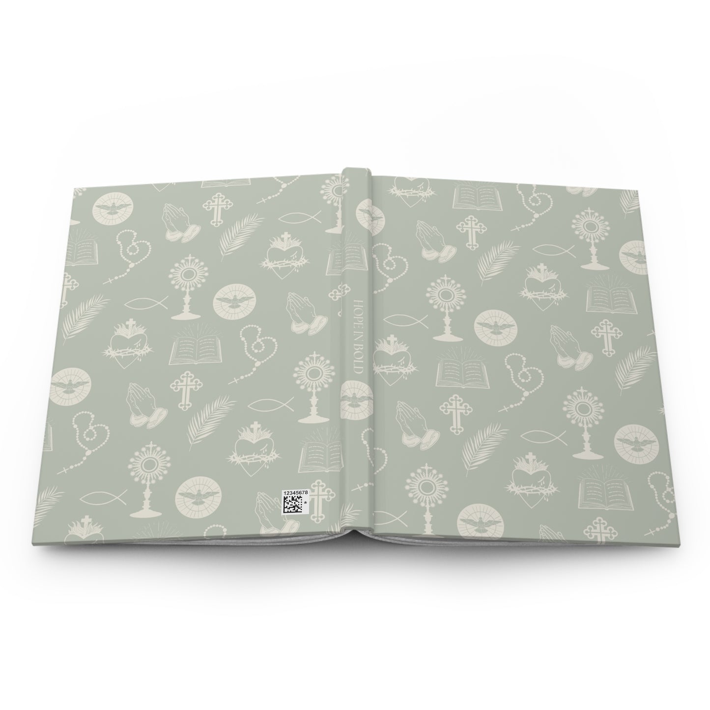 Catholic Toile Journal in Sage/Ecru