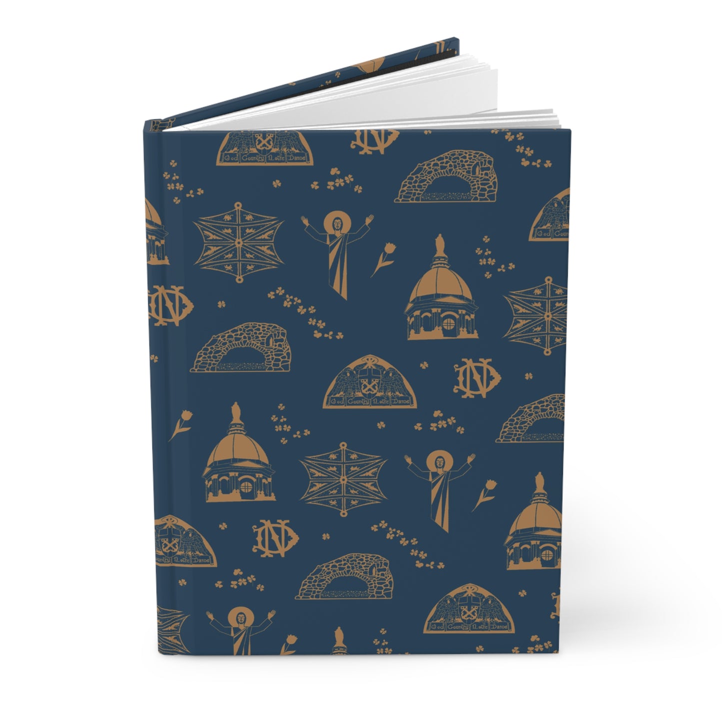 South Bend Toile Journal in Navy/Gold