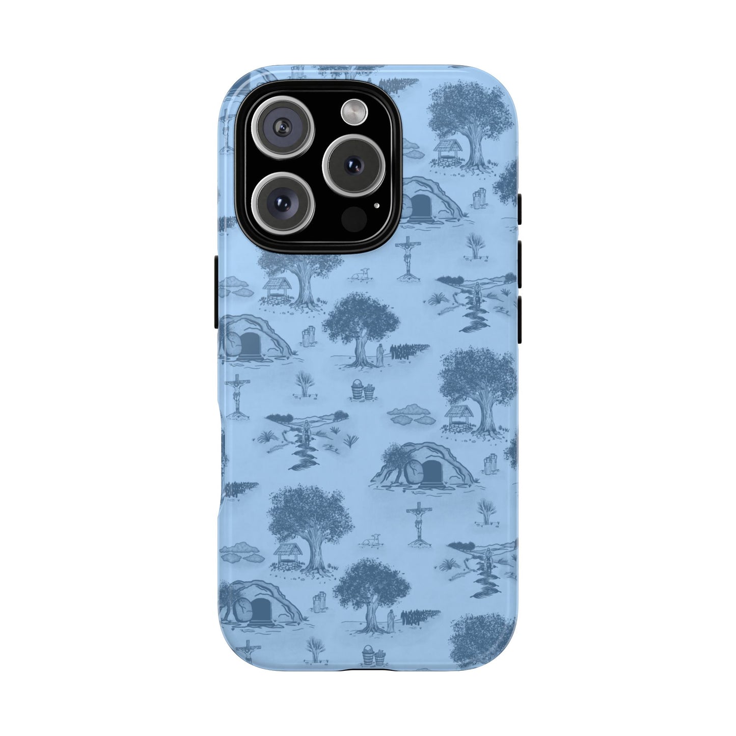 Jesus Toile Phone Case in Sky