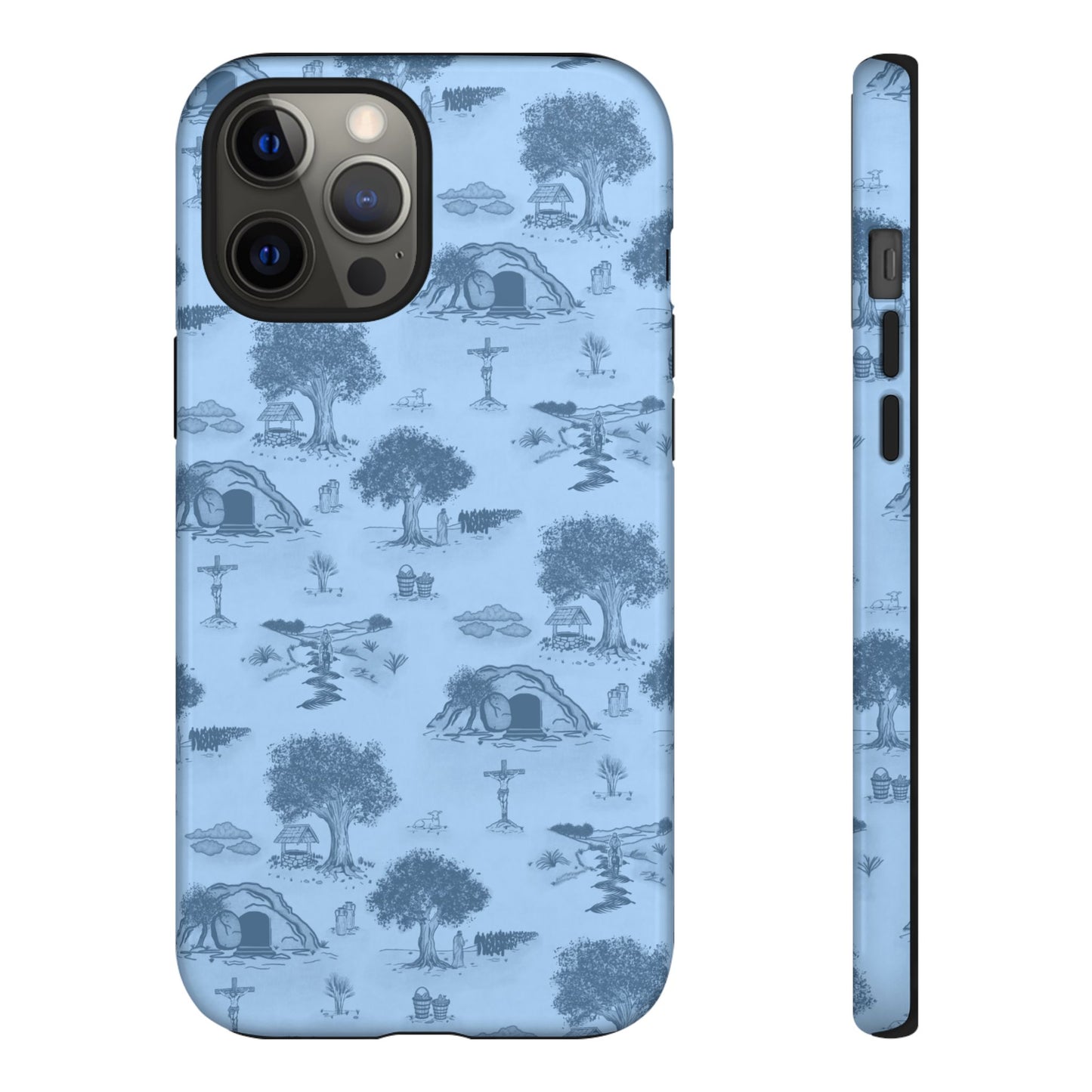 Jesus Toile Phone Case in Sky