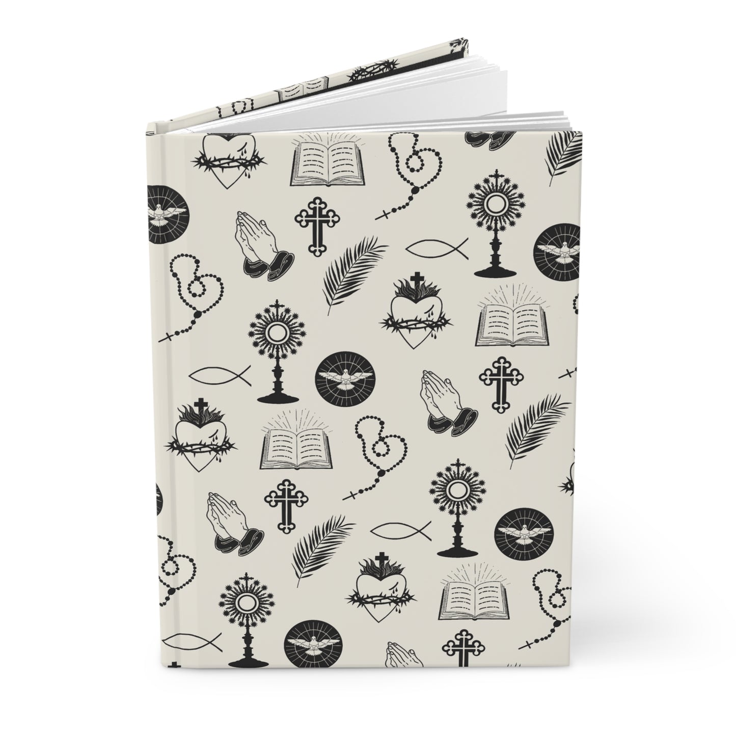 Catholic Toile Journal in Ecru/Black