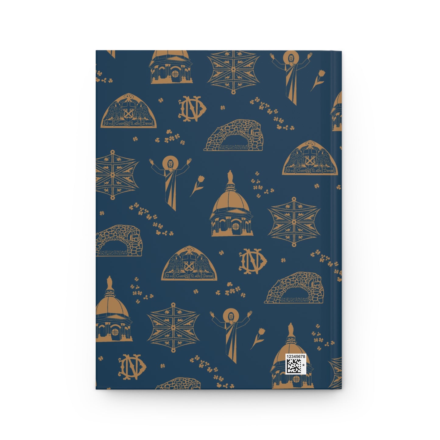 South Bend Toile Journal in Navy/Gold